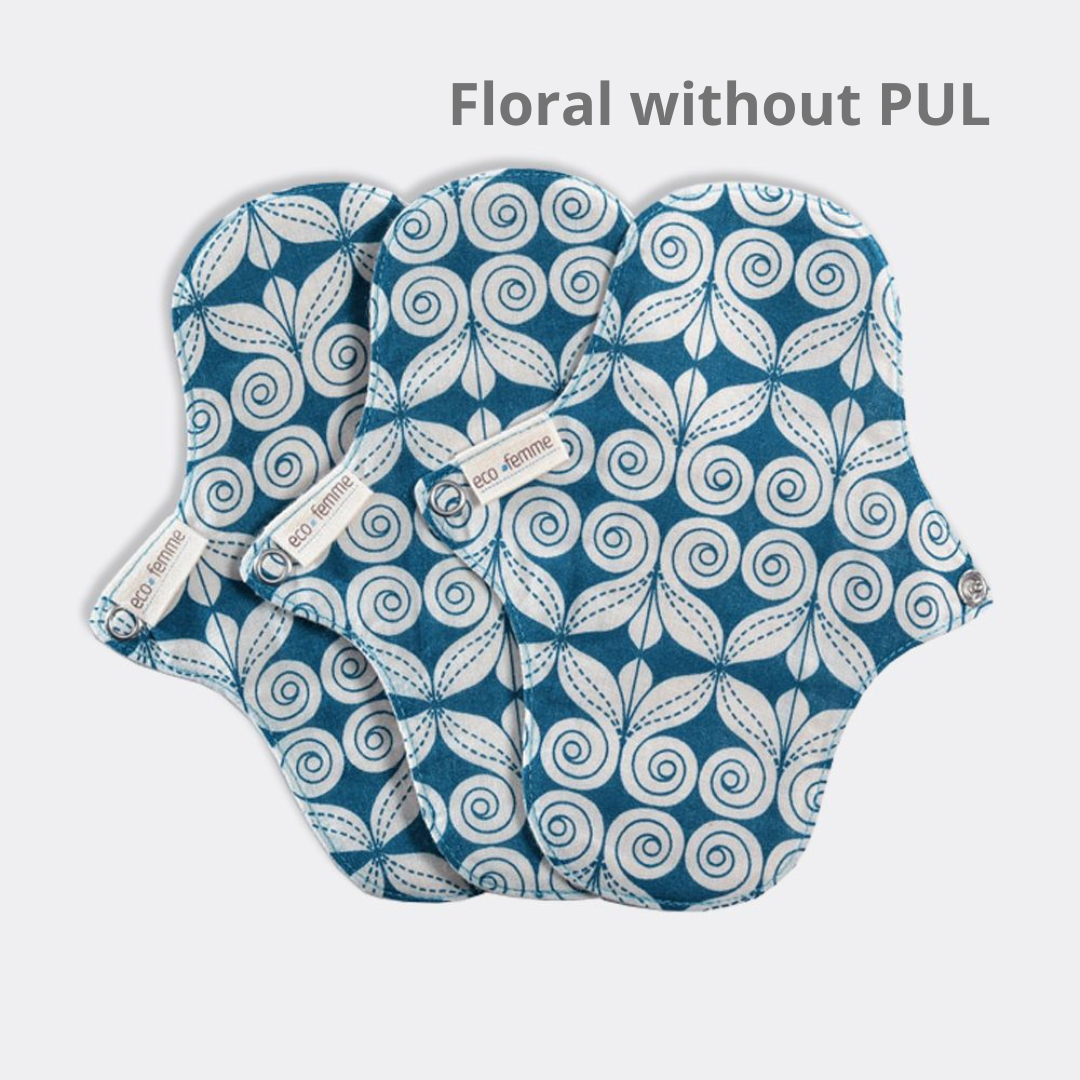 ECOFEMME 全棉布護墊(一套3件) Pantyliner(Set of 3)