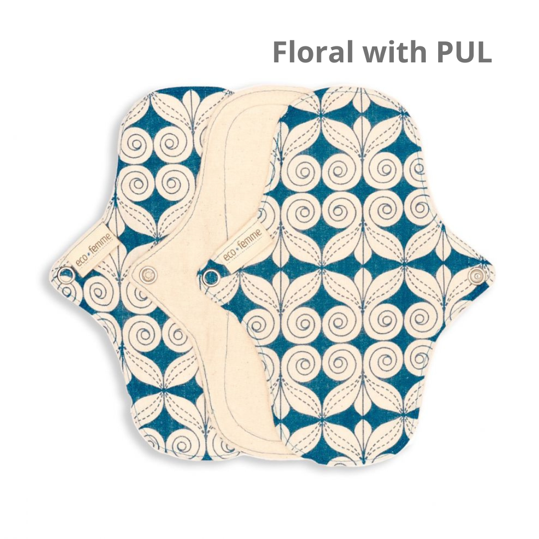 ECOFEMME 全棉布護墊(一套3件) Pantyliner(Set of 3)
