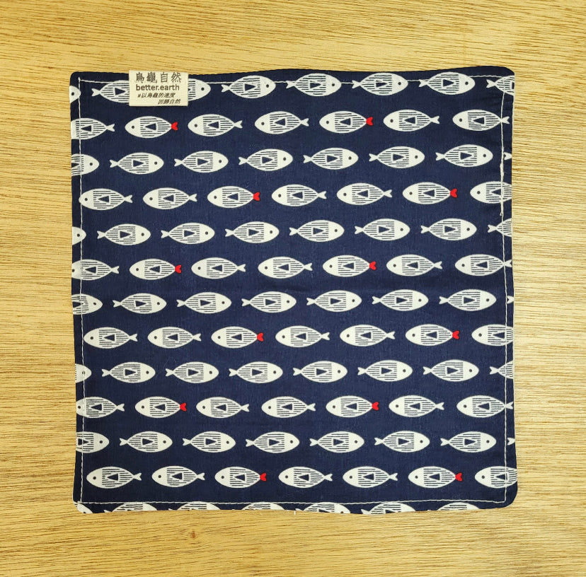 烏龜自然 純棉手巾仔(大) Pure Cotton Hanky 25x25cm