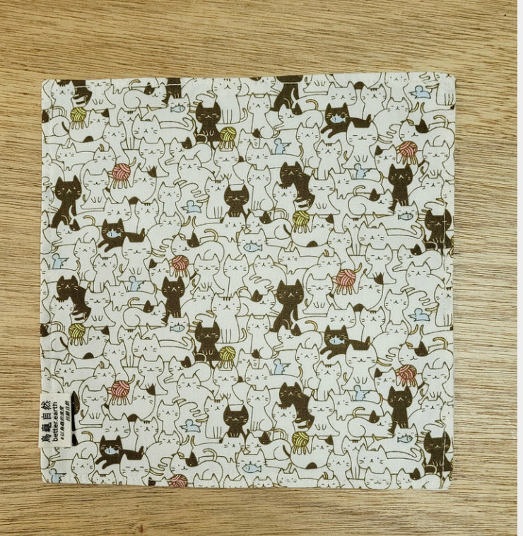 烏龜自然 純棉手巾仔(大) Pure Cotton Hanky 25x25cm