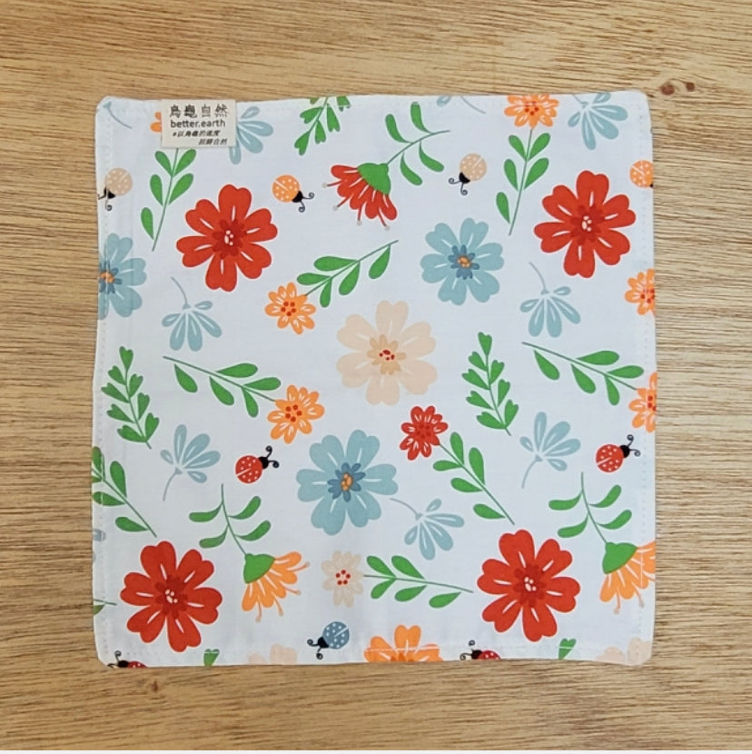 烏龜自然 純棉手巾仔(大) Pure Cotton Hanky 25x25cm