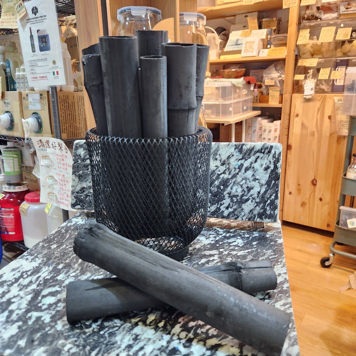 CharcoalBamboo 天然吸濕除臭擴香原竹炭套裝