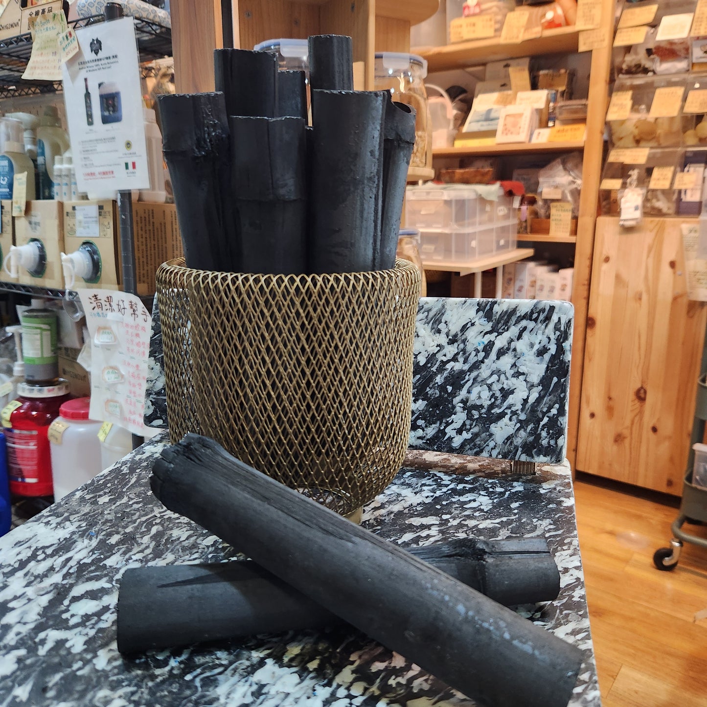 CharcoalBamboo 天然吸濕除臭擴香原竹炭套裝