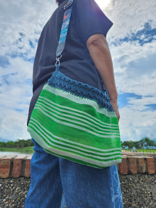 台灣織錦茄芷斜孭袋 Taiwan bag