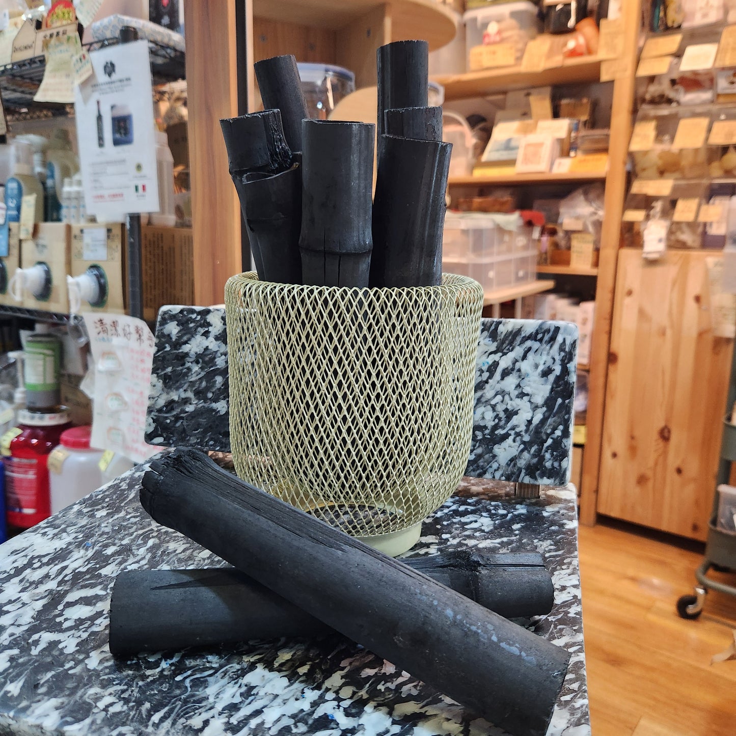 CharcoalBamboo 天然吸濕除臭擴香原竹炭套裝