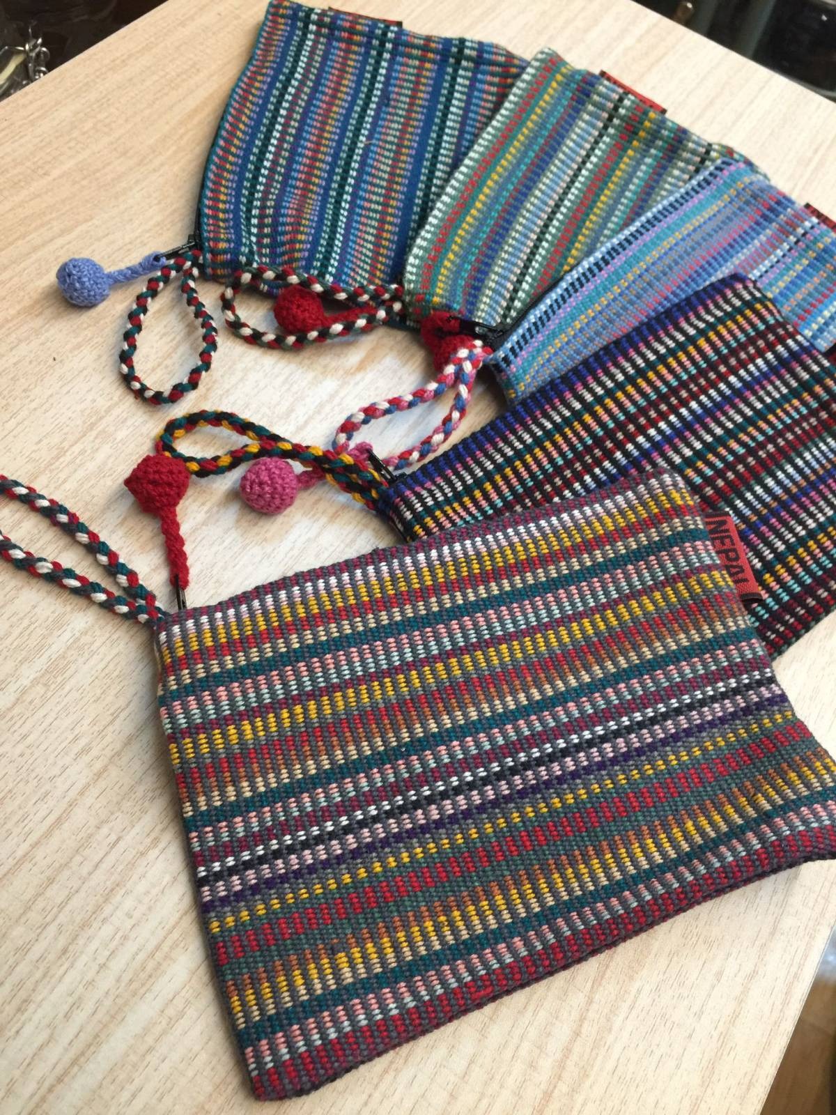 WSDO 尼泊爾公平貿易織錦包包 Pouches of Nepal