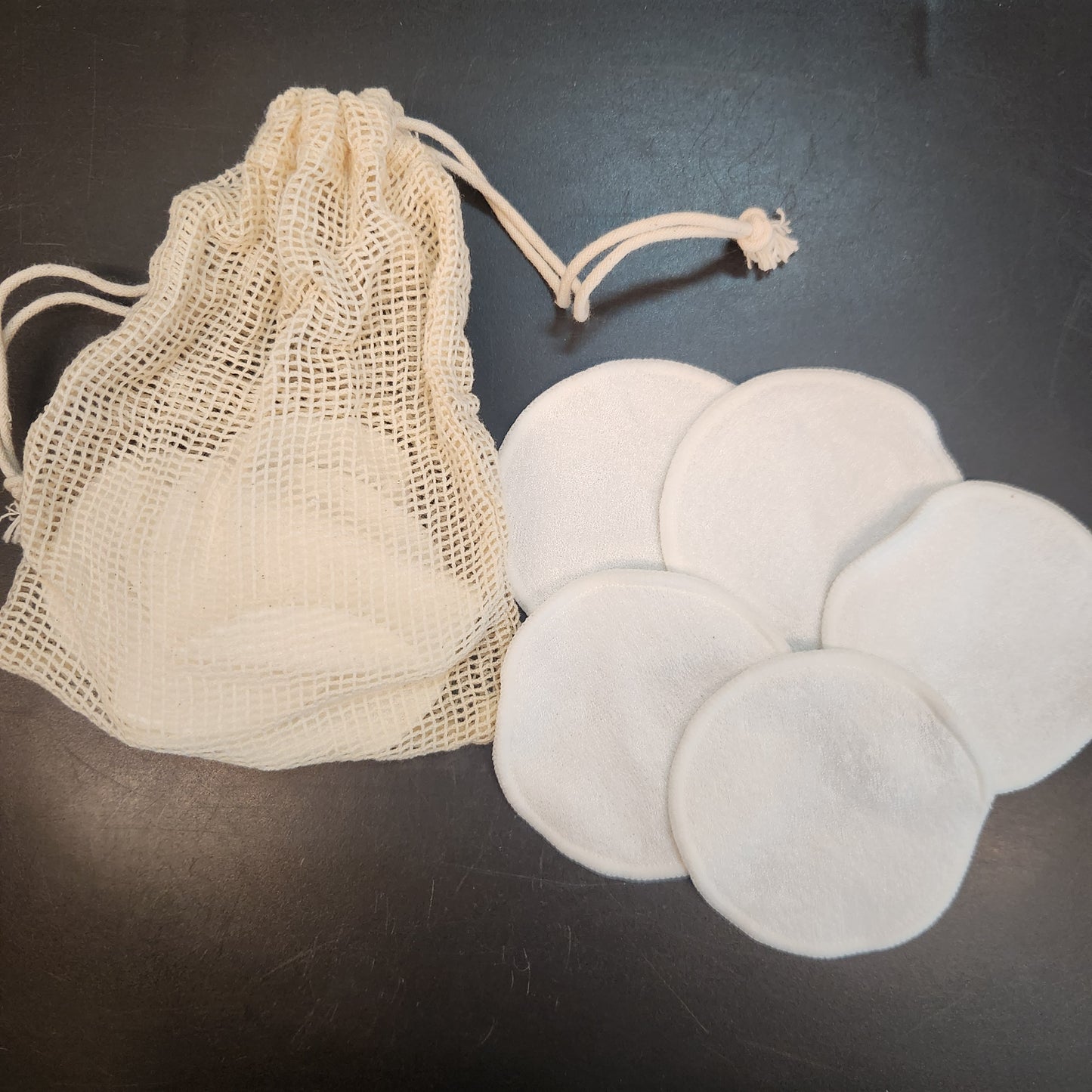 日日梘 可重複使用潔膚化妝棉套裝 (5片+棉網袋)