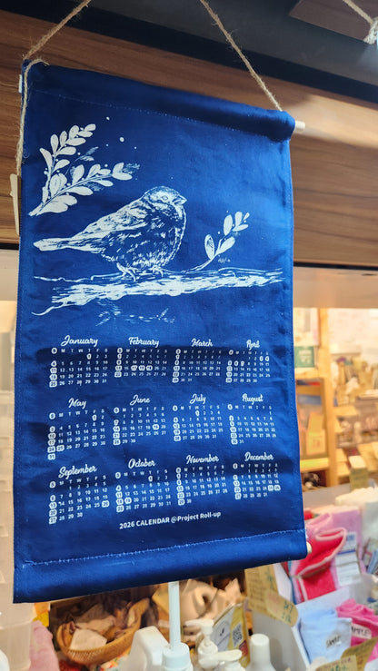 2026 藍曬布年曆 Cyanotype Calendar