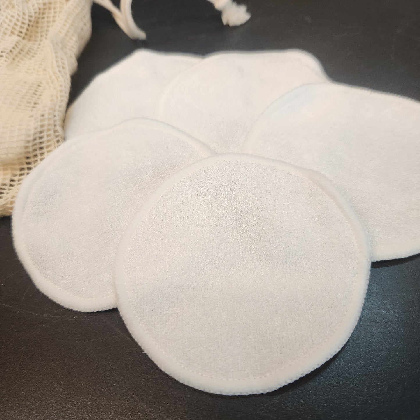 日日梘 可重複使用潔膚化妝棉套裝 (5片+棉網袋)