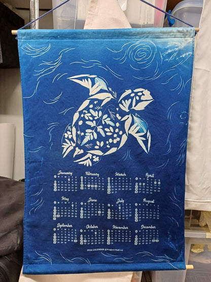 2026 藍曬布年曆 Cyanotype Calendar