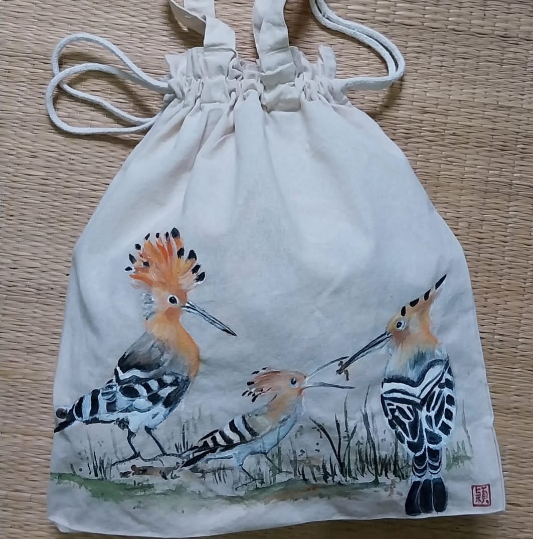 Wingy CRAFT 手繪側孭袋 Handpainted Tote Bag