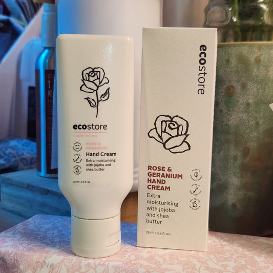 ECOSTORE 玫瑰天竺葵特效滋潤護手霜 75mL Rose and Geranium Hand Cream