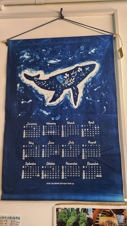 2026 藍曬布年曆 Cyanotype Calendar