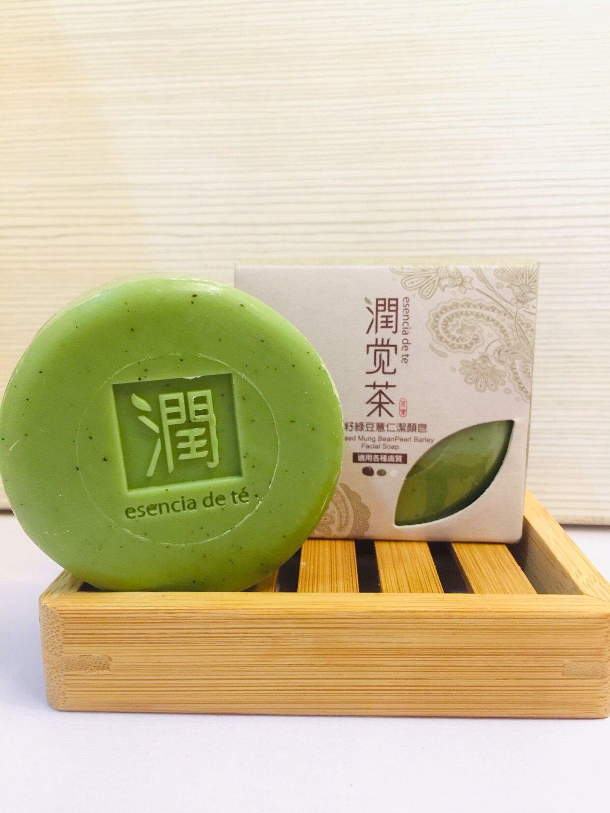 茶籽綠豆薏仁潔面皂 Tea Seed Mung Bean Facial Soap