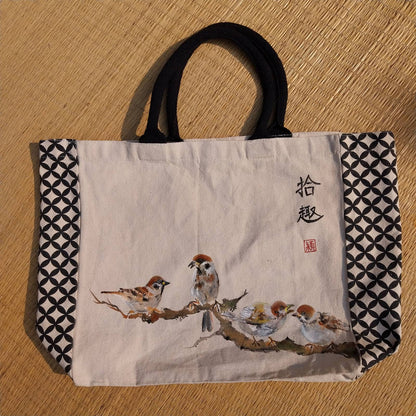 BEIZICRAFT 手繪側孭袋 Handpainted Tote Bag